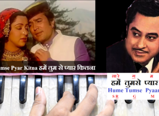 Hume Tumse Pyar Kitna हमें तुमसे प्यार कितना | Kishor Kumar | Song Notation in Hindi/English