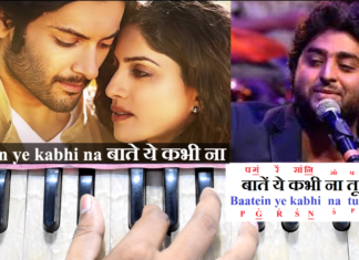 Baatein Ye Kabhi Na बातें ये कभी ना | Arijit Singh | Song Notation in Hindi/English