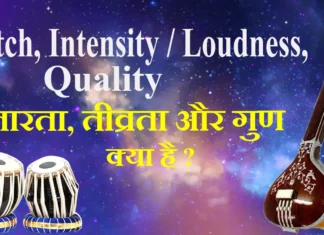 Pitch, Intensity / Loudness, Quality तारता, तीव्रता और गुण