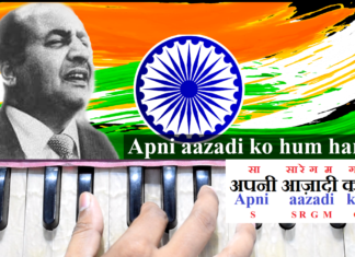 Apni Azadi Ko Hum अपनी आज़ादी को हम | Md Rafi | Song Notation in Hindi/English