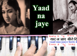 Yaad Na Jaaye याद न जाए | Md Rafi | Song Notation in Hindi/English