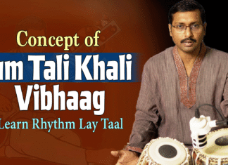 Concept of Sum Tali Khali Vibhaag सम ताली खाली विभाग Learn Rhythm Lay Taal